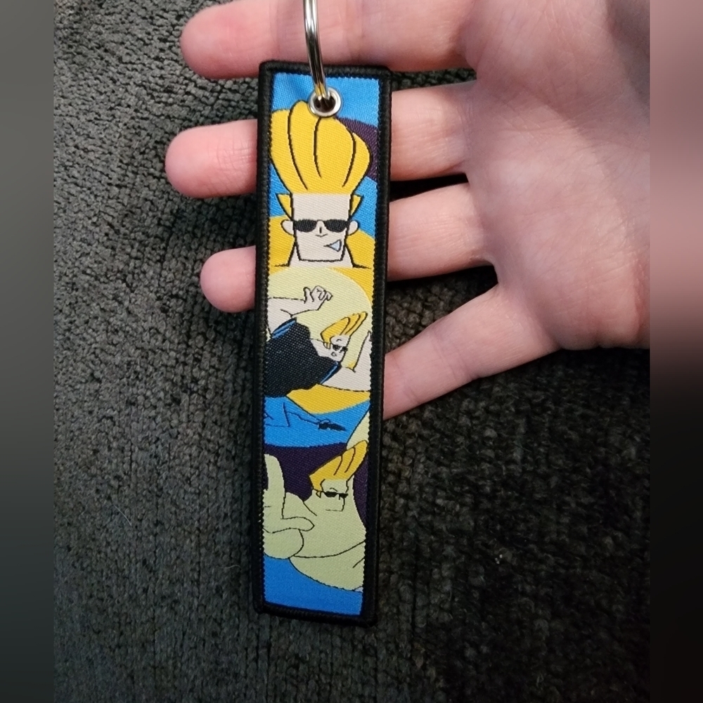 Johnny Bravo embroidered keychain unisex - Picture 4 of 4